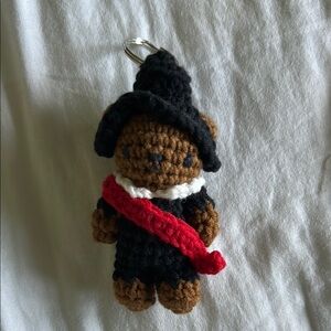Miffy-Style Crochet Bear Bag Charm